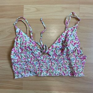 Garage Floral Tank Crop Top